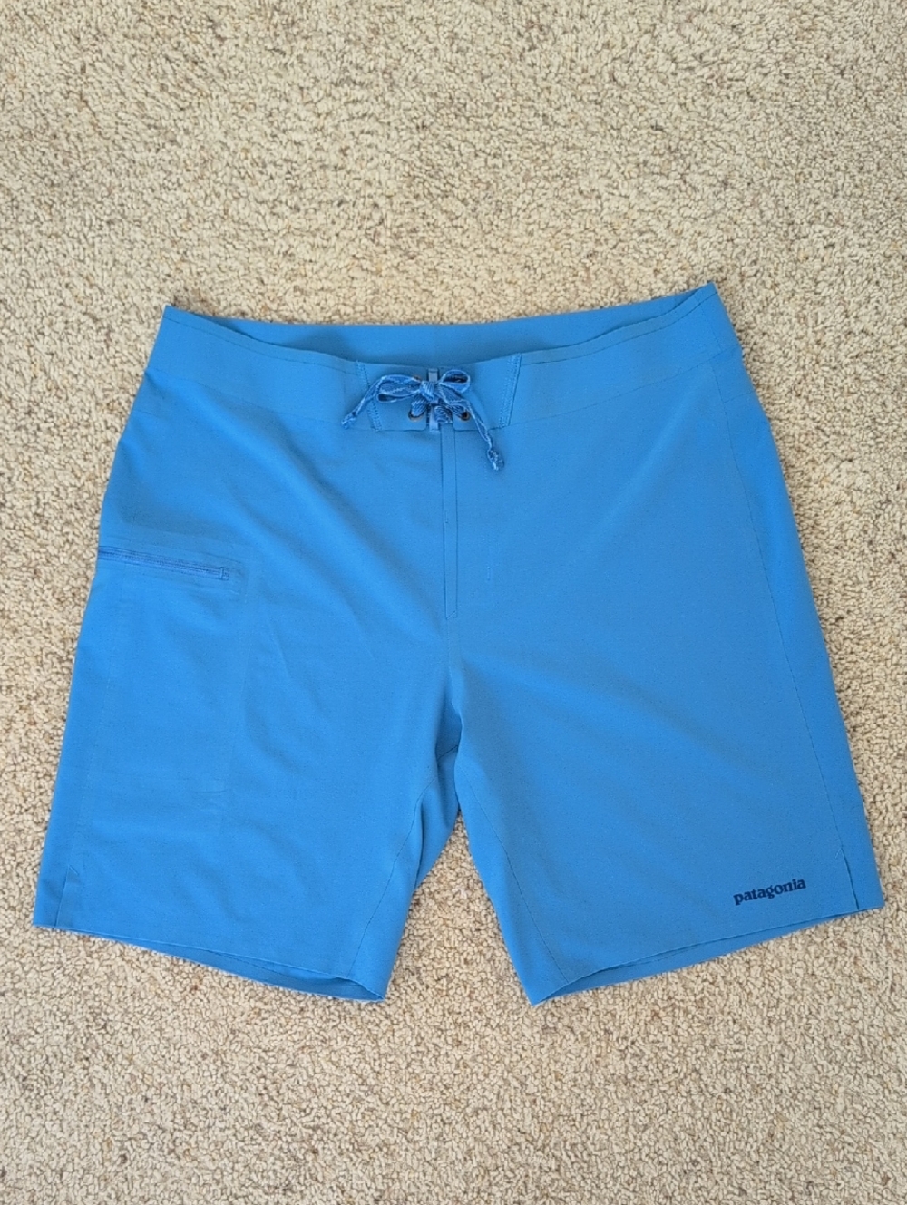 Patagonia Blue Men's Board Shorts Size 34 with Drawcord
